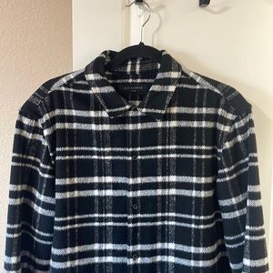 Mens All Saints Wool button down Shirt Jacket